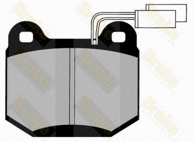 BRAKE ENGINEERING pa603 -  Комплект тормозных колодок, дисковый тормоз